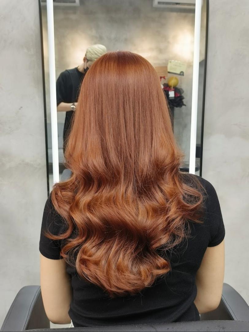 Smooth Silky brown hair